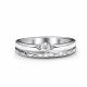 Серебряное кольцо АЛЬКОР 01-5109/000Б-00 с бриллиантом