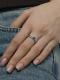 Серебряное кольцо АЛЬКОР 01-5111/000Б-00 с бриллиантом