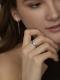 Серебряное кольцо АЛЬКОР 01-5113/000Б-00 с бриллиантом