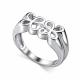Серебряное кольцо АЛЬКОР 01-5116/000Б-00 с бриллиантом