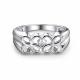 Серебряное кольцо АЛЬКОР 01-5116/000Б-00 с бриллиантом