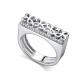 Серебряное кольцо АЛЬКОР 01-5117/00КЦ-00 с фианитом