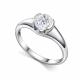 Серебряное кольцо АЛЬКОР 01-5152/00ГХ-00 с горным хрусталём