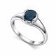 Серебряное кольцо АЛЬКОР 01-5152/0НСЛ-00 с Лондон топазом