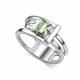 Серебряное кольцо АЛЬКОР 01-5153/000П-00 с празиолитом