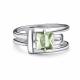 Серебряное кольцо АЛЬКОР 01-5153/000П-00 с празиолитом