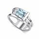 Серебряное кольцо АЛЬКОР 01-5153/00ТБ-00 с топазом