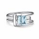 Серебряное кольцо АЛЬКОР 01-5153/00ТБ-00 с топазом