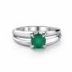 Серебряное кольцо АЛЬКОР 01-5154/00АГ-00 с агатом