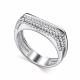 Серебряное кольцо АЛЬКОР 01-5173/00КЦ-00 с фианитом