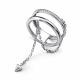 Серебряное кольцо АЛЬКОР 01-5180/00КЦ-00 с фианитом