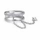 Серебряное кольцо АЛЬКОР 01-5180/00КЦ-00 с фианитом