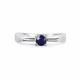 Серебряное кольцо АЛЬКОР 01-5184/000С-00 с сапфиром