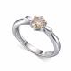 Серебряное кольцо АЛЬКОР 01-5188/001М-00 с муассанитом