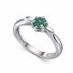 Серебряное кольцо АЛЬКОР 01-5188/002М-00 с муассанитом