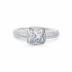 Серебряное кольцо АЛЬКОР 01-5189/000М-00 с фианитом и муассанитом