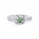 Серебряное кольцо АЛЬКОР 01-5189/002М-00 с фианитом и муассанитом