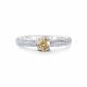 Серебряное кольцо АЛЬКОР 01-5191/001М-00 с фианитом и муассанитом