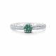 Серебряное кольцо АЛЬКОР 01-5191/002М-00 с фианитом и муассанитом