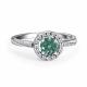 Серебряное кольцо АЛЬКОР 01-5192/002М-00 с фианитом и муассанитом