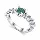 Серебряное кольцо АЛЬКОР 01-5193/002М-00 с фианитом и муассанитом