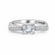 Серебряное кольцо АЛЬКОР 01-5200/00КЦ-00 с фианитом