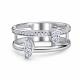 Серебряное кольцо АЛЬКОР 01-5201/00КЦ-00 с фианитом