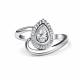 Серебряное кольцо АЛЬКОР 01-5219/00КЦ-00 с фианитом