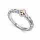 Серебряное кольцо АЛЬКОР 01-5316/000Б-00 с бриллиантом