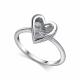 Серебряное кольцо АЛЬКОР 01-5340/000Б-00 с бриллиантом