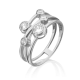 Серебряное кольцо Platina 01-5354-00-401-0200-69 с фианитом