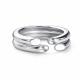 Серебряное кольцо АЛЬКОР 01-5360/000Б-00 с бриллиантом