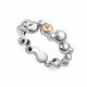 Серебряное кольцо АЛЬКОР 01-5363/000Б-00 с бриллиантом