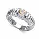 Серебряное кольцо АЛЬКОР с золотой накладкой и бриллиантом 01-5364/000Б-00