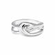 Серебряное кольцо АЛЬКОР 01-5442/000Б-00 с бриллиантом