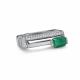 Серебряное кольцо АЛЬКОР 01-5459/00АГ-00 с фианитом и агатом