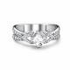 Серебряное кольцо АЛЬКОР 01-5460/00ГХ-00 с фианитом и горным хрусталём