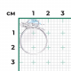 Серебряное кольцо Platina 01-5471-00-201-0200-69 с топазом