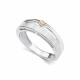 Серебряное кольцо АЛЬКОР с золотой накладкой и бриллиантом 01-5471/000Б-00