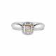 Серебряное кольцо АЛЬКОР с золотой накладкой и бриллиантом 01-5473/000Б-00