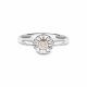 Серебряное кольцо АЛЬКОР с золотой накладкой и бриллиантом 01-5474/000Б-00