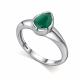 Серебряное кольцо АЛЬКОР 01-5513/00АГ-00 с агатом