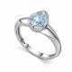 Серебряное кольцо АЛЬКОР 01-5513/00ТБ-00 с топазом