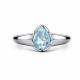 Серебряное кольцо АЛЬКОР 01-5513/00ТБ-00 с топазом