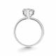 Серебряное кольцо АЛЬКОР 01-5514/00ГХ-00 с горным хрусталём