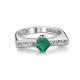 Серебряное кольцо АЛЬКОР 01-5517/00АГ-00 с агатом