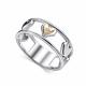 Серебряное кольцо АЛЬКОР с золотой накладкой и бриллиантом 01-5525/000Б-00