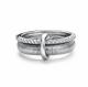 Серебряное кольцо АЛЬКОР 01-5537/00КЦ-00 с фианитом