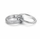 Серебряное кольцо АЛЬКОР 01-5537/00КЦ-00 с фианитом