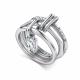 Серебряное кольцо АЛЬКОР 01-5547/00КЦ-00 с фианитом